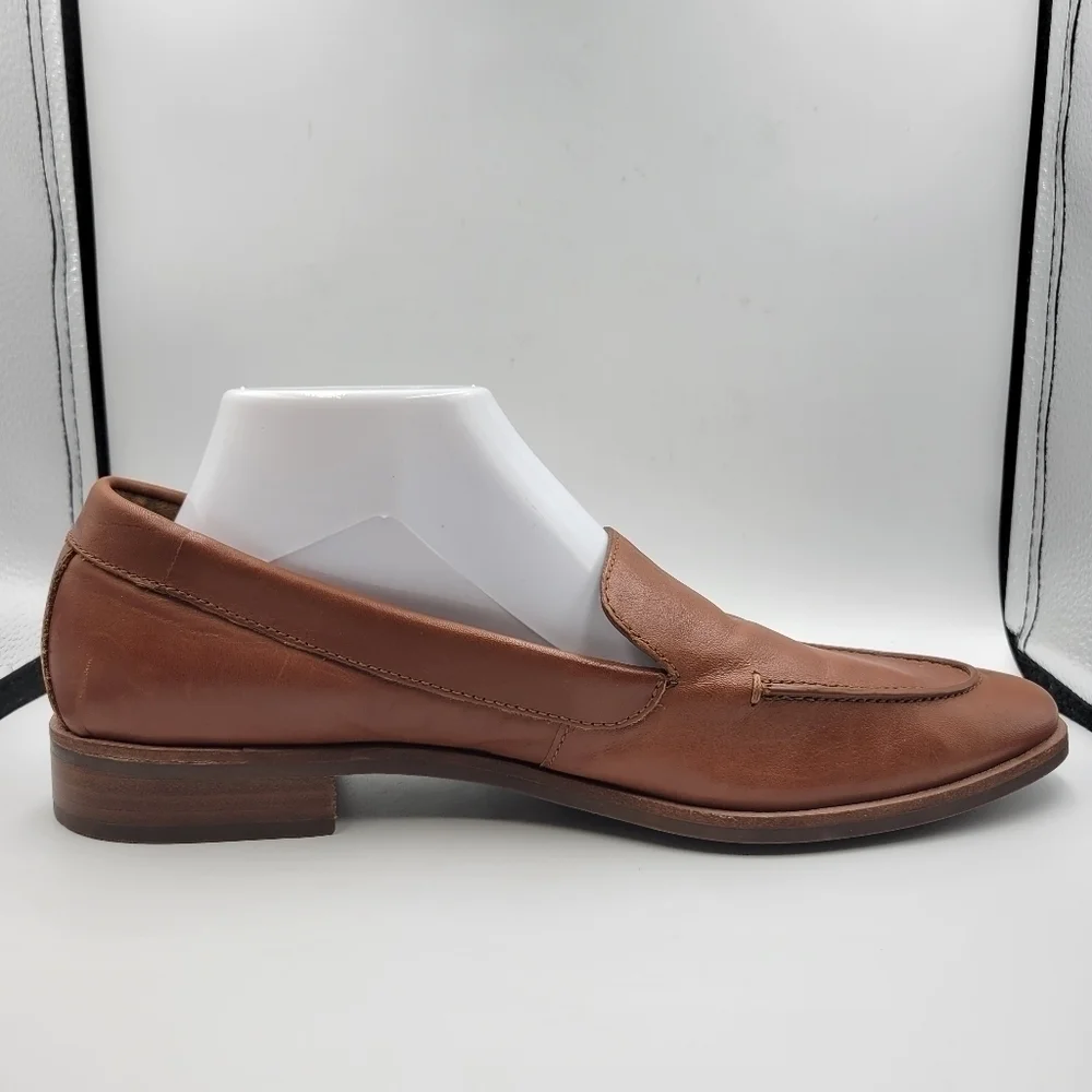 Aerosoles Brown Leather East Side Slip-On Loafers Sz 10.5